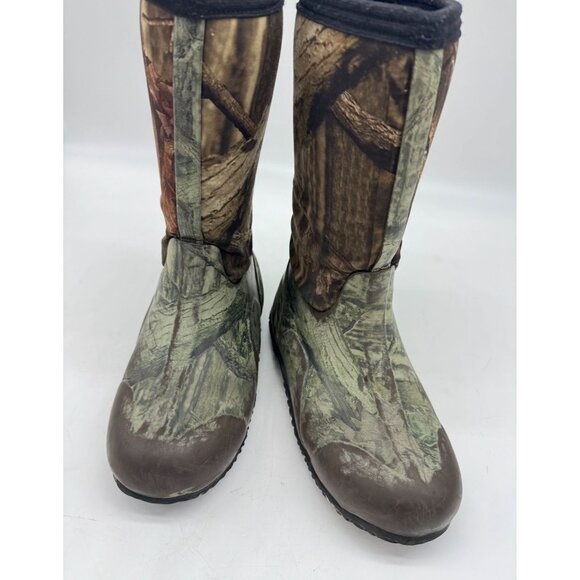 Bogs Youth Classic High Mossy Oak Hunting Boots 10" Camo Outdoors Pull On Rubber - Picture 4 of 14